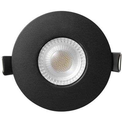 Inbouwspot LED  IP65 - Ø88 mm - 3000K - 450 Lm Zwart