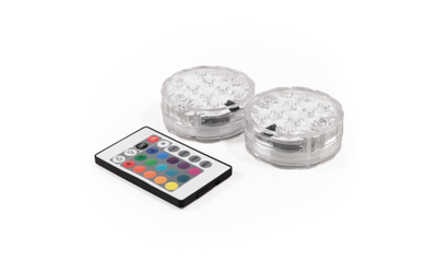 Vijververlichting RGB  IP68 Onderwaterlamp Zwembadlicht afstandbediening - set van 2