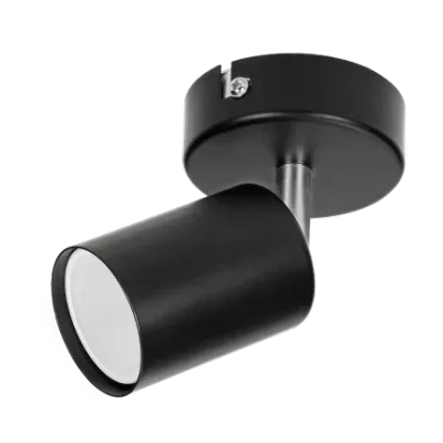 Enkel-voudige Draaibare Opbouwspot GU10 -  Zwart