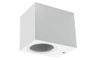 Muurlamp 1x GU10 IP44 - Wit