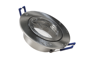 Montageframe Rond, Clipsluiting, IP44, Geborsteld Roestvrij-staal