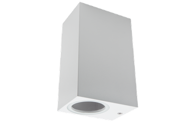 Muurlamp 1x GU10 IP44 - Downlight Wit