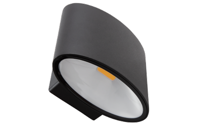 Wandspot - IP44 2x5W Up/Down verlichting 3000K-600lm Zwart