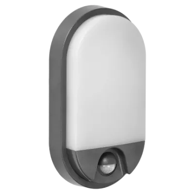 Wandlamp IP54 Bewegingsmelder 4000K - 800lm 10W Antraciet