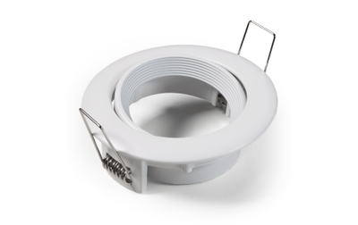 Montageframe Rond, Ø83mm, -Wit-draaibaar,