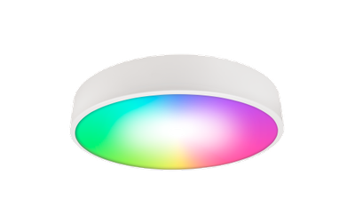LED WiFi -Plafondlamp Ø40cm 36W - 4450 lm   CCT en RGB - Wit