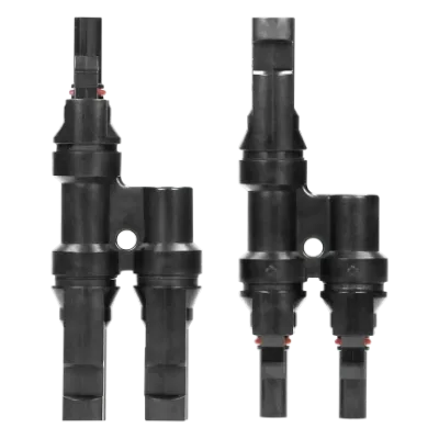 MC4 T-splitter - Voor zonnepanelen - Set 1x FF-M + 1x MM-F -