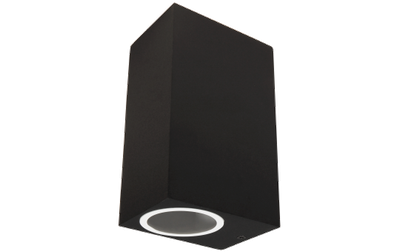 Muurlamp 2x GU10 IP44 - Zwart