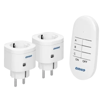 2x Schuko op afstandbediening -Schakelset- max.3000 Watt