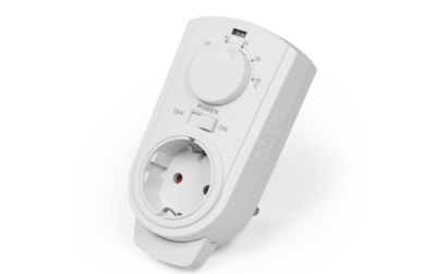 Stopcontact Thermostaat +5°C tot +30°C  Analoog