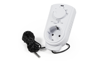 Stopcontact Thermostaat +5°C tot +30°C  Externe-voeler Analoog