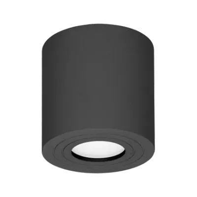 Muurlamp 1x GU10 IP54 - Downlight Zwart