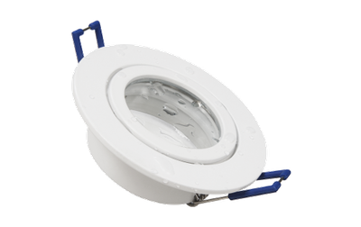 Montageframe Rond, clipsluiting, IP44, Wit