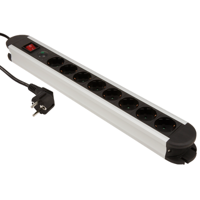 8x stopcontacten overspannings-beveiliging Aan/uit-knop 1.4meter kabel