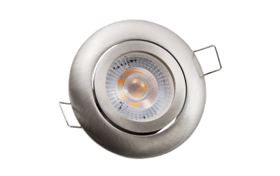 Inbouwspots LED IP20 Ø72MM 3000K - 400 lm - Zilver
