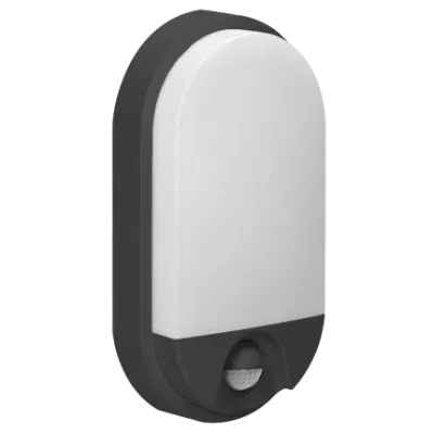 Wandlamp IP54 Bewegingsmelder 4000K - 1100lm 15W Zwart