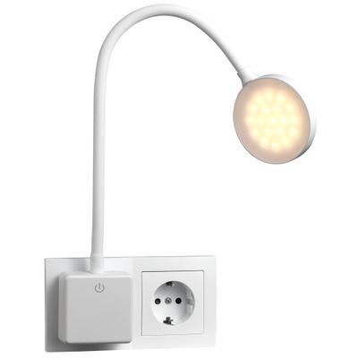 Plug-in Dimlamp 40cm Flex arm 3,3W OpenLight - Wit