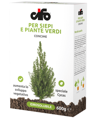 Concime Idrosolubile Per Siepi e Piante Verdi - Cifo - Conf. 600 gr
