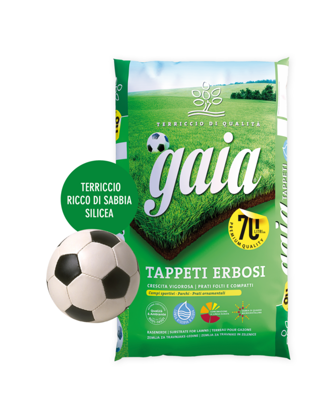 Terriccio Gaia Tappeti Erbosi - Conf. 70 Lt