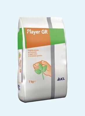 Player GR - Fungicida sistemico granulare pronto all&#39;uso, preventivo, curativo ed eradicante - ICL - Conf. 7 Kg