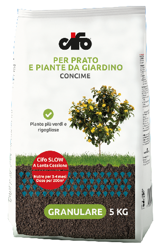 Cifo Slow a Lenta Cessione - Per prato e piante da giardino - Conf. 5 Kg