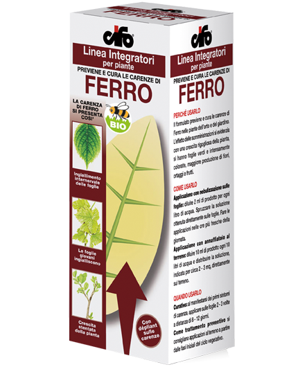 Ferro - Concime liquido a base di ferro chelato (DTPA) - Cifo - Conf. 100 ml