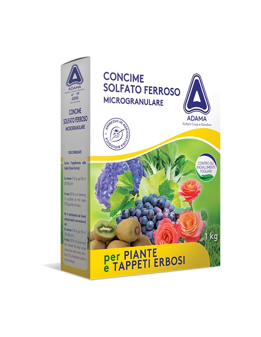Concime Solfato Ferroso Microgranulare - Adama - Bio - Conf. 1 Kg