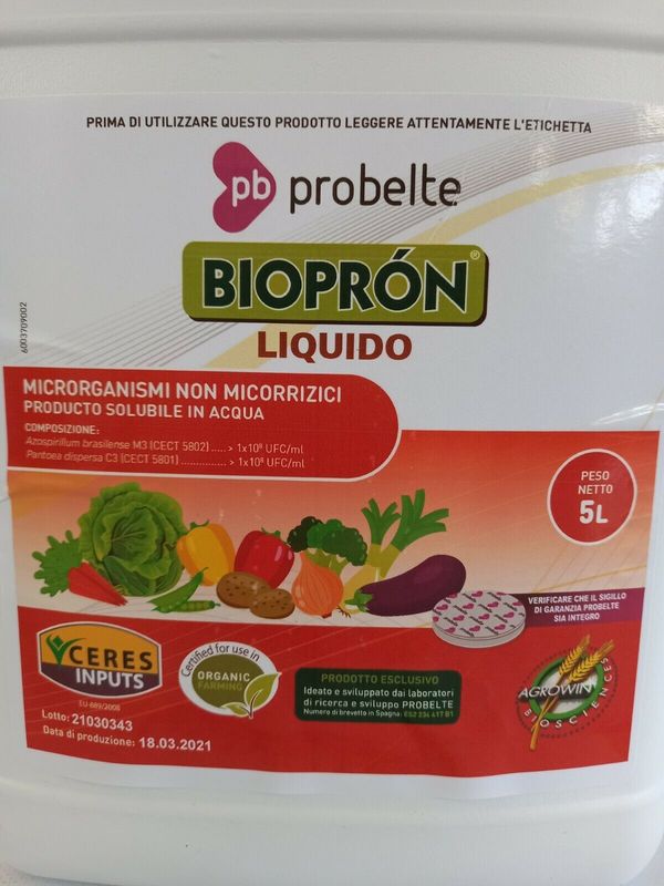 FERTILIZZANTE BIOPRON LIQUIDO - MICRORGANISMI NON MICORRIZICI-AGROWIN -CONF. 5LT