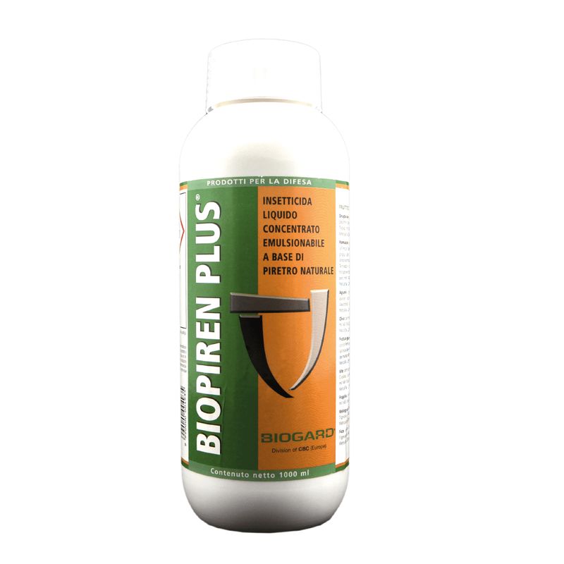 Biopiren Plus - Insetticida a base di piretrine naturali - Biogard - Conf. 1 Lt