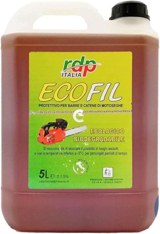 Olio per motosega RDP Ecofil protegge barre e catene Biodegradabile 5L