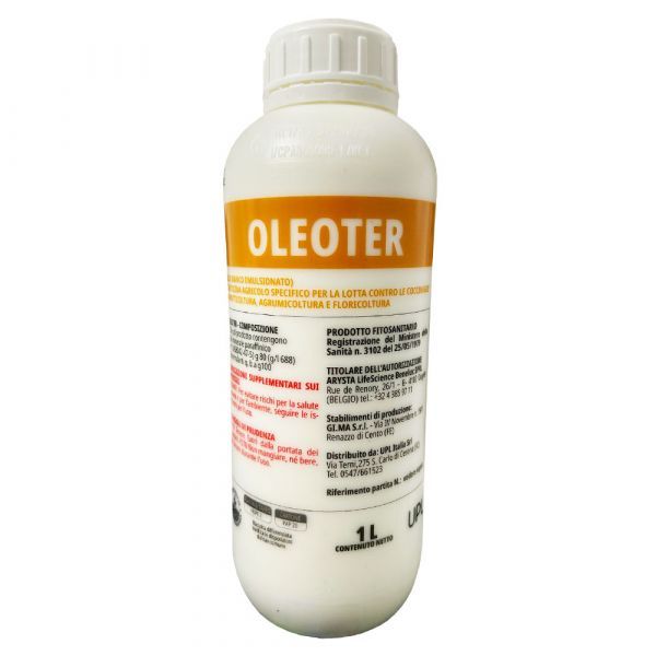 Oleoter - Insetticida-Ovicida a base di olio bianco -Bio - Conf. 1 Lt