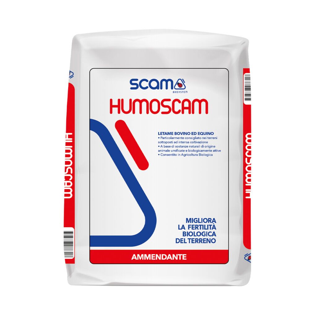 HUMOSCAM -Ammendante – Letame bovino, equino ed avicolo -SCAM - 25 Kg