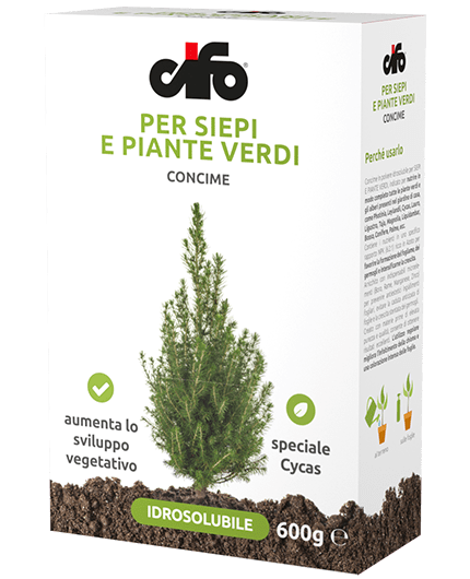 Concime Idrosolubile Per Siepi e Piante Verdi - Cifo - Conf. 600 gr