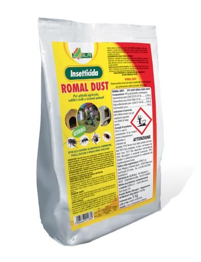 Insetticida contro insetti striscianti - Romal Dust - 5 KG