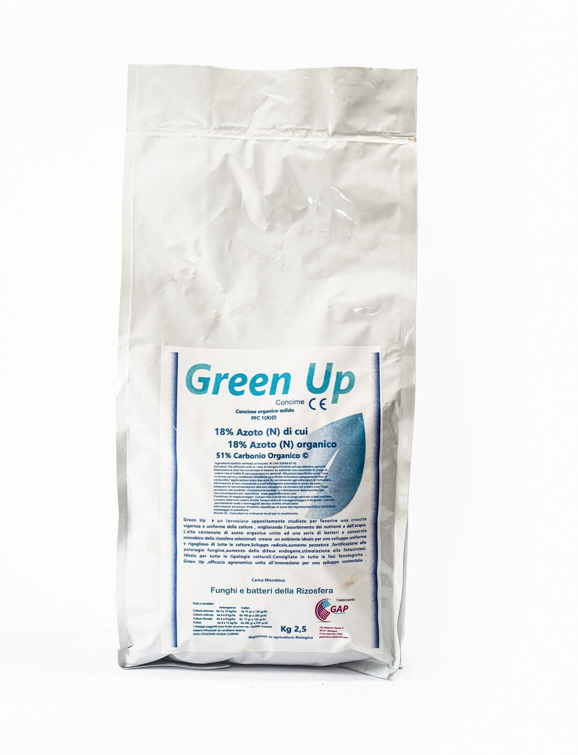 GREEN UP - GAP CHEMICAL ITALIA - CONCIME - CONF. 2,5 KG