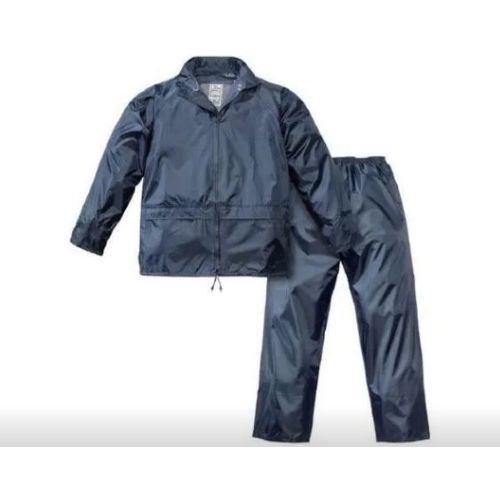 IMPERMEABILE COMPLETO ANTIPIOGGIA CON GIACCA E PANTALONI UOMO/DONNA COLORE BLU