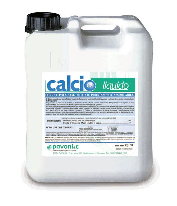 CALCIO - CONCIME LIQUIDO CONTENENTE CALCIO - PAVONI - 30 KG