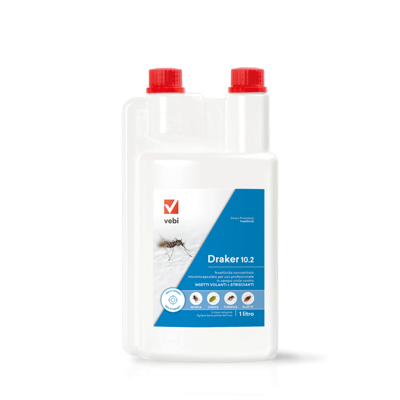Draker 10.2 -Insetticida microincapsulato ad azione abbattente e residuale - 1 Lt