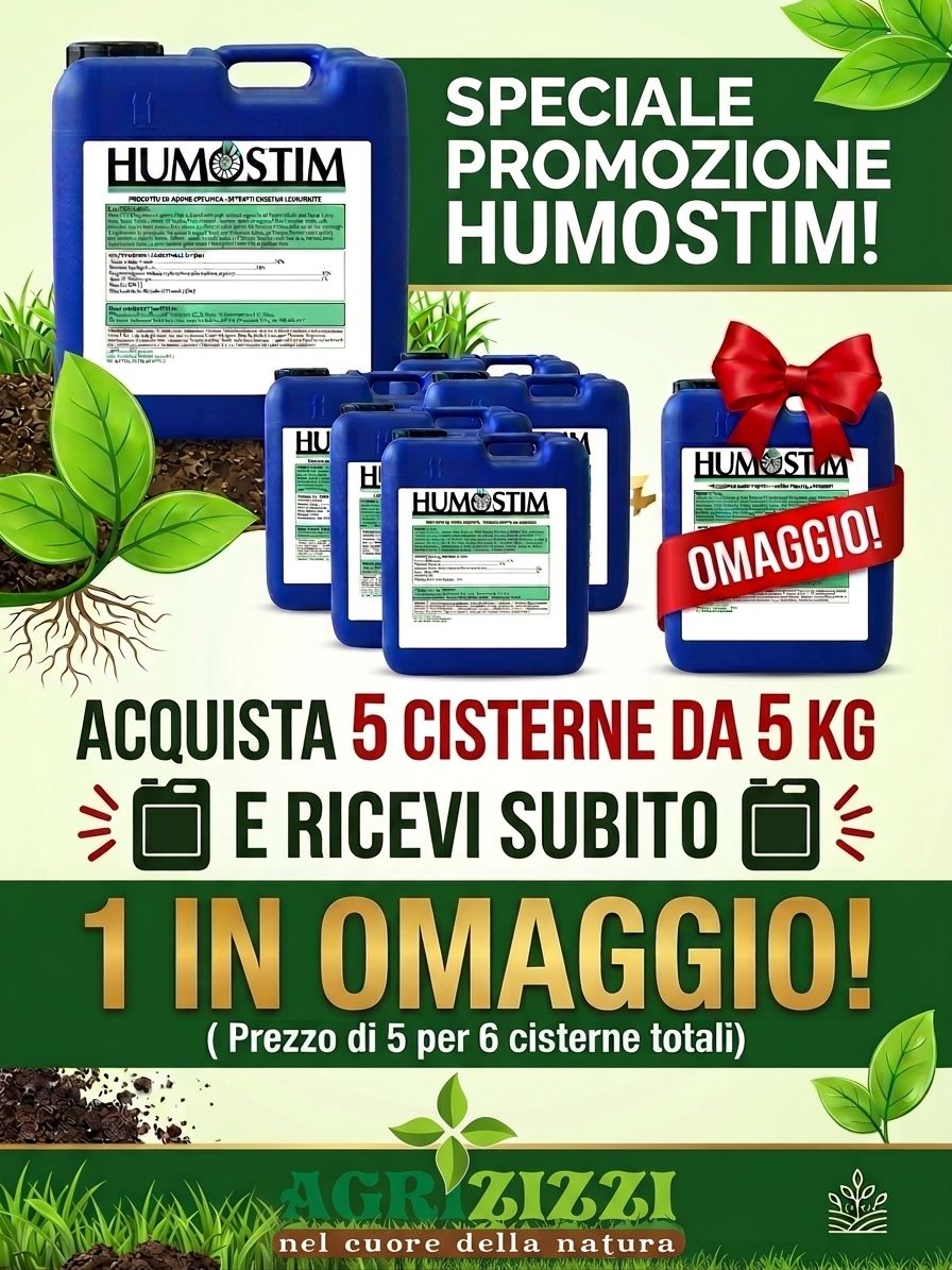 5 PZ HUMOSTIM CONCIME ORGANICO A BASE DI ACIDI UMICI ESTRATTI DA LEONARDITE AMERICANA