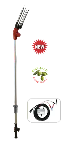 SCUOTITORE ABBACCHIATORE ELETTRICO FURIA 2.0 PLUS CON ASTA TELESCOPICA - AIMA