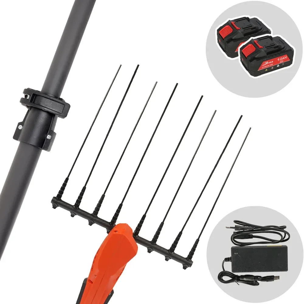 Aima Special ONE Cordless - Abbacchiatore elettrico 230/320 cm a batteria al litio 2x 21V 9Ah - Asta telescopica Carbonio