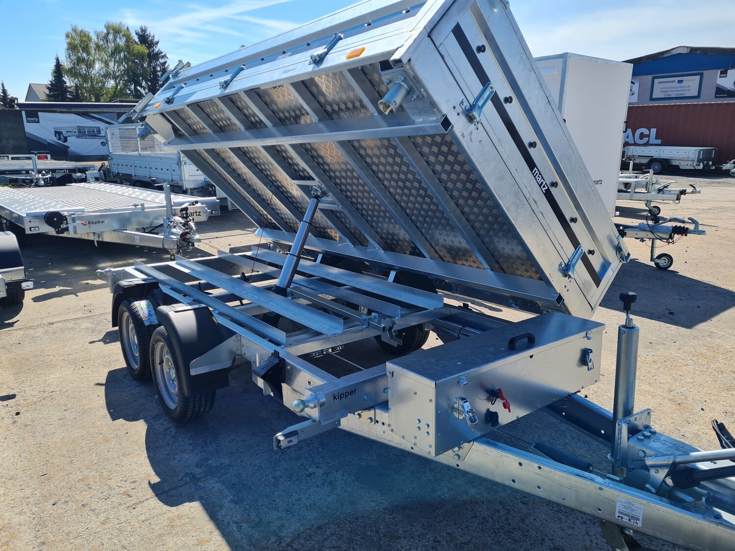 Martz Autoanhänger Dreiseitenkipper Kipper 3,65m x 1,71m 3500kg Stahlbordwände⭐NEU⭐