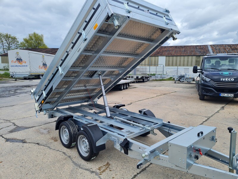 Autoanhänger Dreiseitenkipper Kipper 3,24m x 1,70m 3,5t mit Stahlbordwände⭐NEU⭐