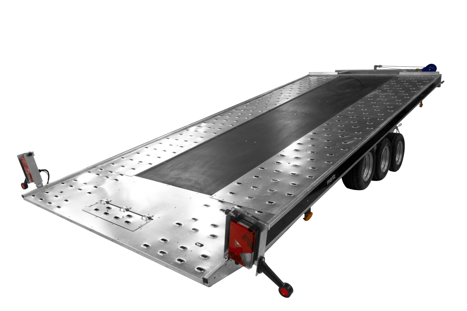 Martz Autoanhänger Autotrailer kippbar 6,00m x 2,06m 3,5t mit Stahlstandschinen und Siebdruckplatte mittig⭐NEU⭐