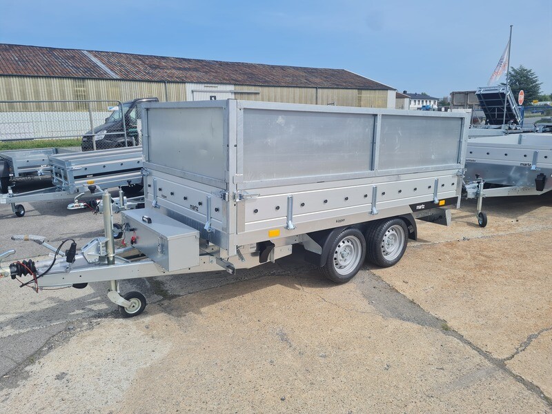 Autoanhänger Rückwärtskipper Kipper 3,05m x 1,54m 3,0t mit Blechaufsatz oder Gitteraufsatz 600mm⭐NEU⭐