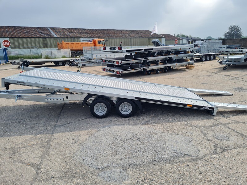 Autoanhänger Autotrailer Autotransporter kippbar 4,56m x 2,0m 3000kg Stahlstandschienen und Aluboden⭐NEU⭐