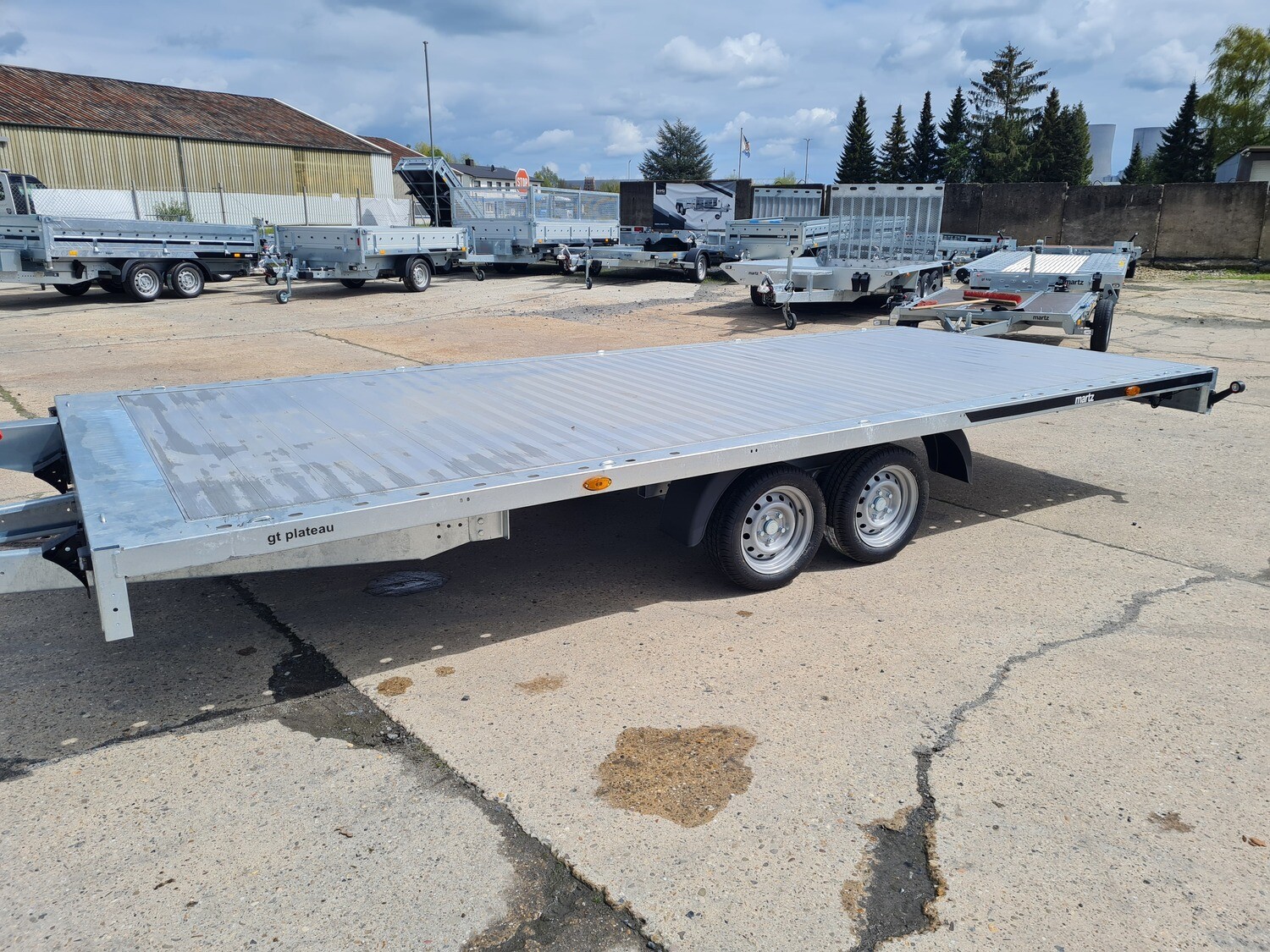 Autoanhänger Autotrailer Plattformtrailer Hochlader 5,07m x 2,11m 3,0t mit Aluboden⭐NEU⭐