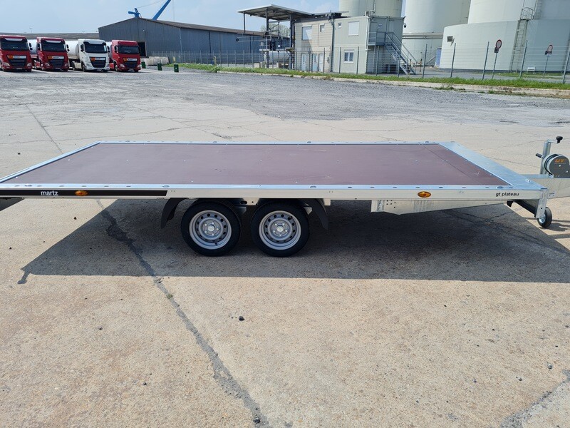 Martz Autoanhänger Autotrailer Plattformanhänger Hochlader 4,00m x 2,11m 3,5t mit Siebdruckplatte⭐NEU⭐
