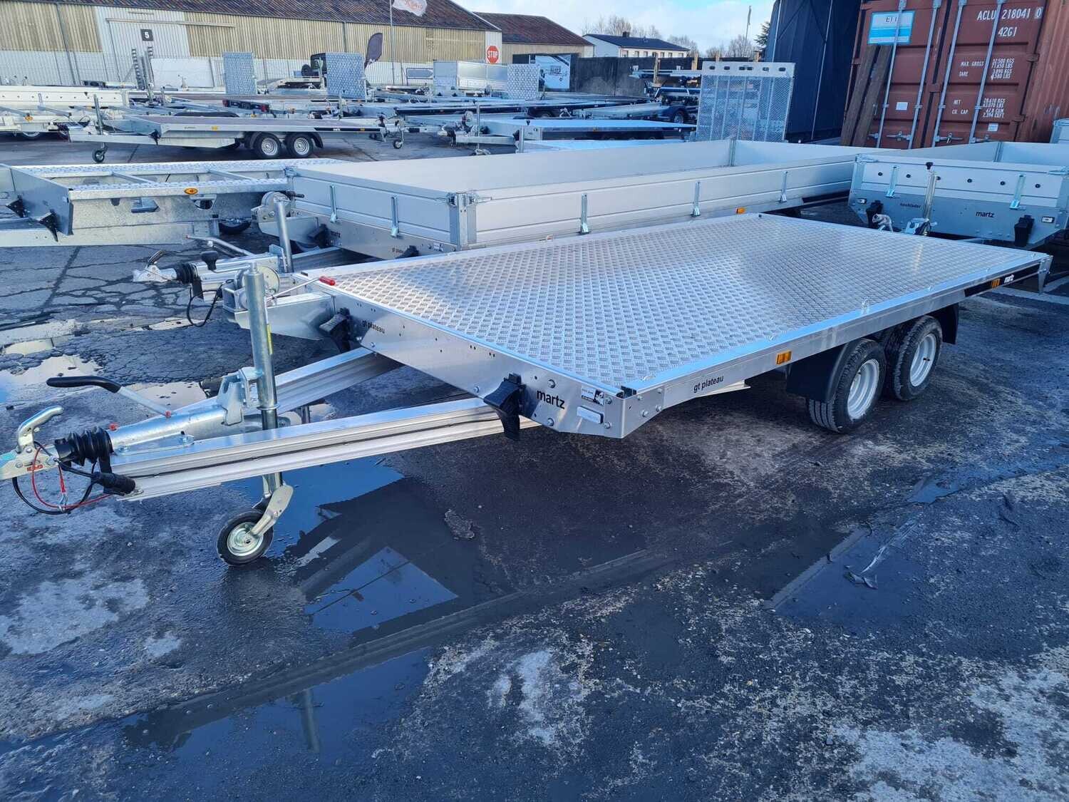 Autoanhänger Autotrailer Plattform Hochlader 4,05m x 2,11m 2700kg Vollaluminium Anhänger ⭐NEU⭐