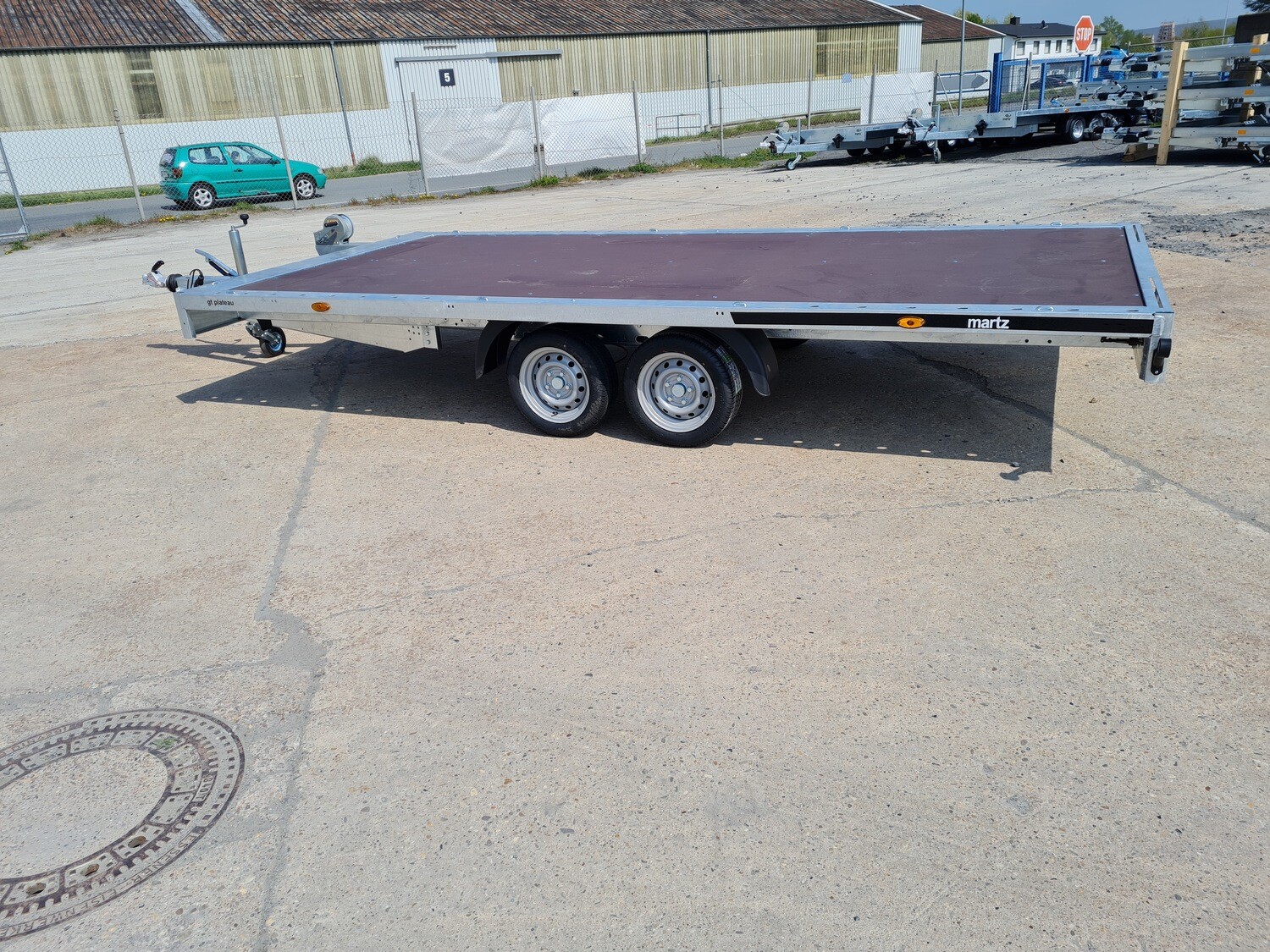 Martz Autoanhänger Autotrailer Plattformtrailer Hochlader 5,07m x 2,11m 3,0t Siebdruckplatte⭐NEU⭐